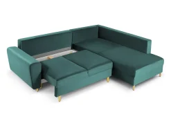 Sofá|Cosmopolitan Design - Sofá convertível de canto direito com caixa de arrumação 