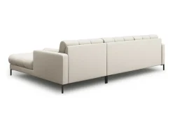 Sofá|Cosmopolitan Design - Sofá de canto direito "Bali" 5 lugares em tecido estrutural - 293x185x75cm Bege
