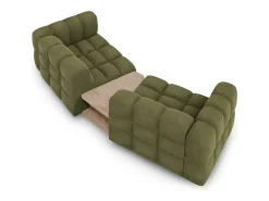 Discount Cosmopolitan Design - Sofá modular "Sky" 2 lugares em veludo - 280x148x75cm Verde claro