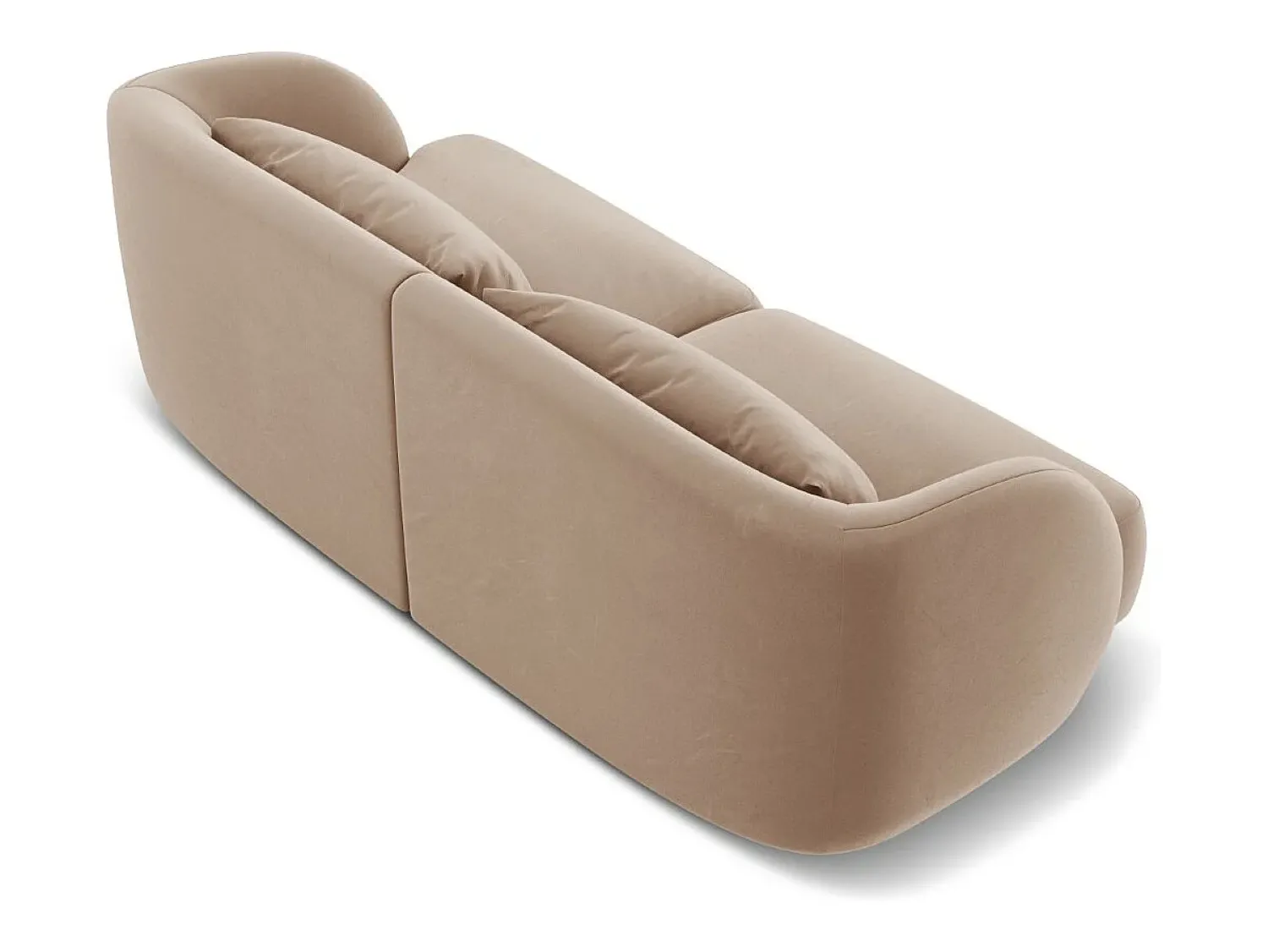 Cosmopolitan Design - Sofá "Tulum" 2 lugares em veludo - 180x90x70cm^ Sofá