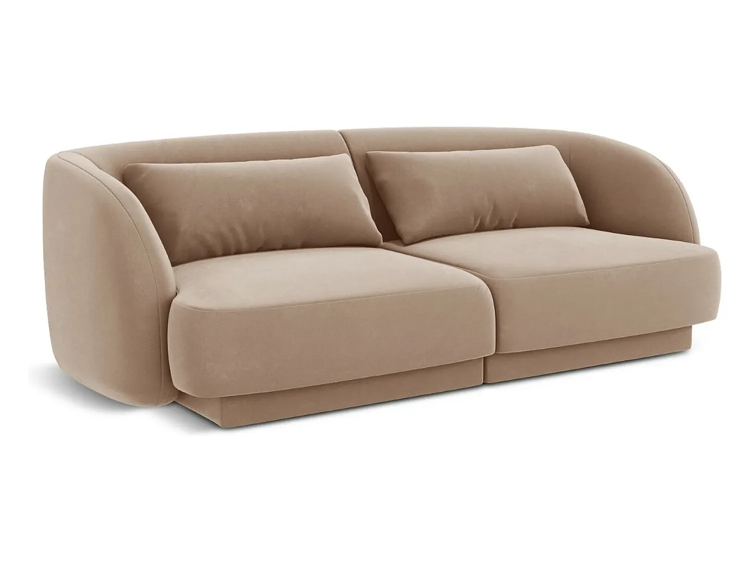 Cosmopolitan Design - Sofá "Tulum" 2 lugares em veludo - 180x90x70cm^ Sofá