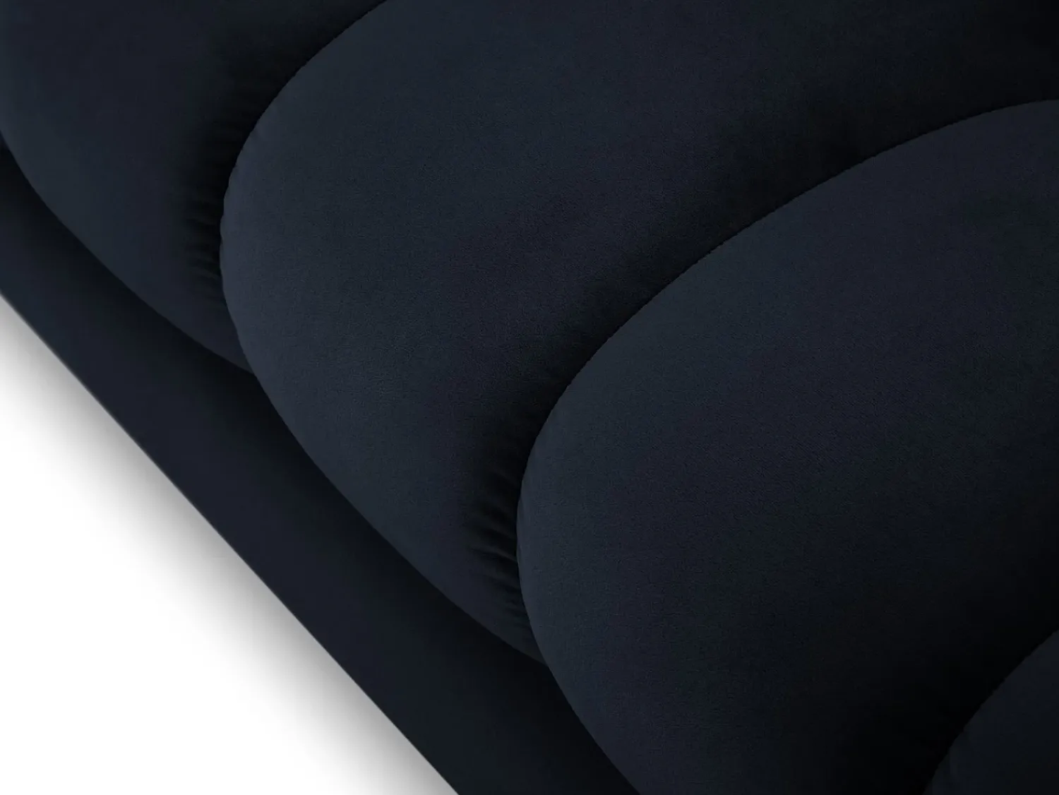 Sofá*Cosmopolitan Design - Sofá "Bali" 2 lugares em veludo - 152x92x75cm Azul escuro