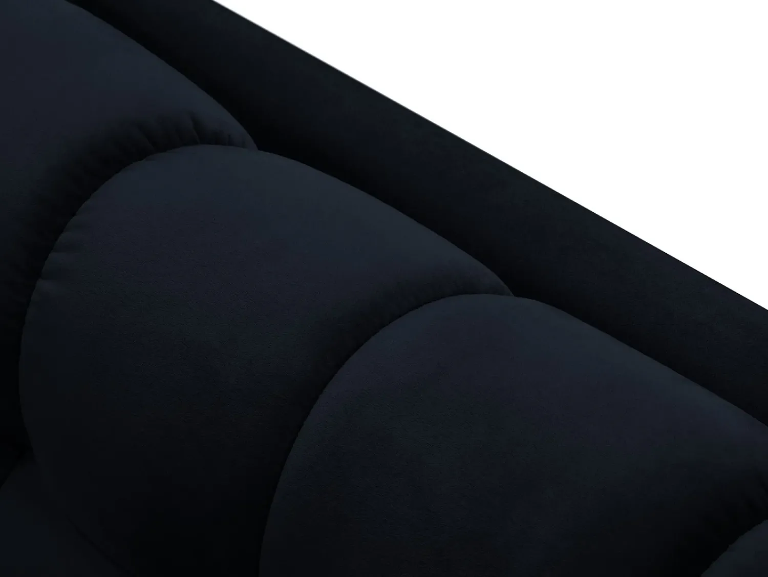 Sofá*Cosmopolitan Design - Sofá "Bali" 2 lugares em veludo - 152x92x75cm Azul escuro