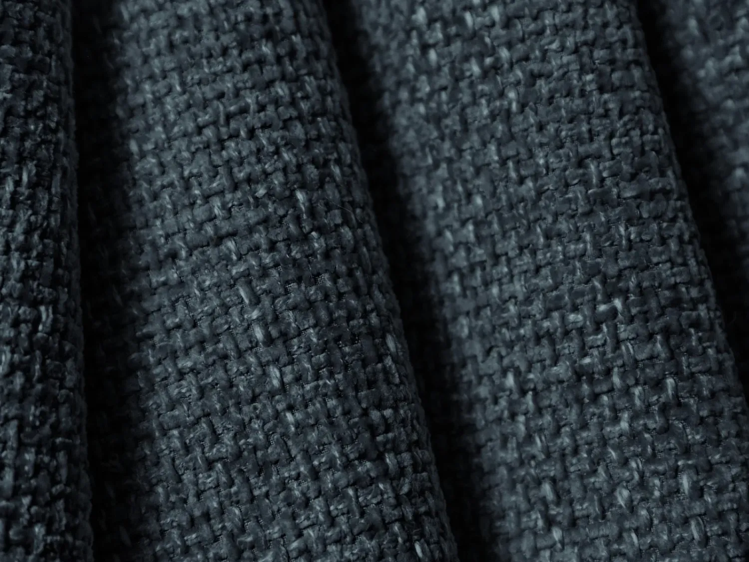 Sofá|Cosmopolitan Design - Sofá de canto direito "Tulum" 4 lugares em tecido chenille azul real - 255x156x70cm Azul escuro