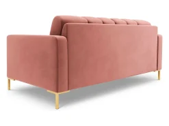 Online Cosmopolitan Design - Sofá "Bali" 2 lugares em veludo - 152x92x75cm Rosa
