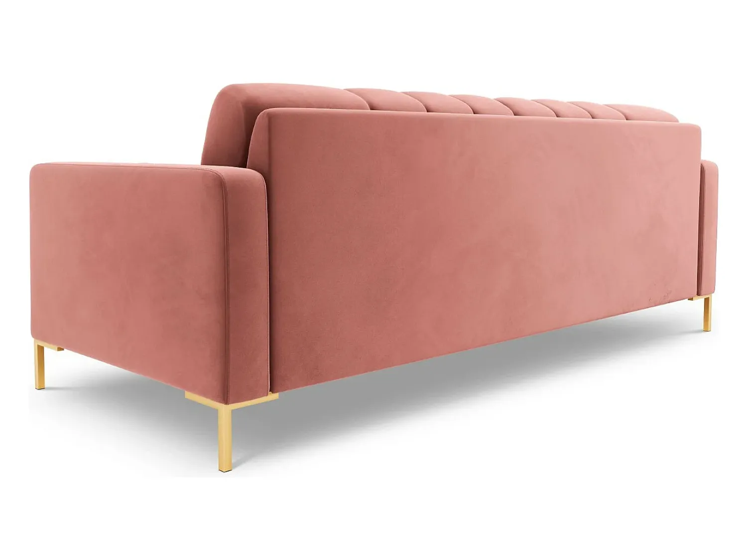 Clearance Cosmopolitan Design - Sofá "Bali" 3 lugares em veludo - 177x92x75cm Rosa