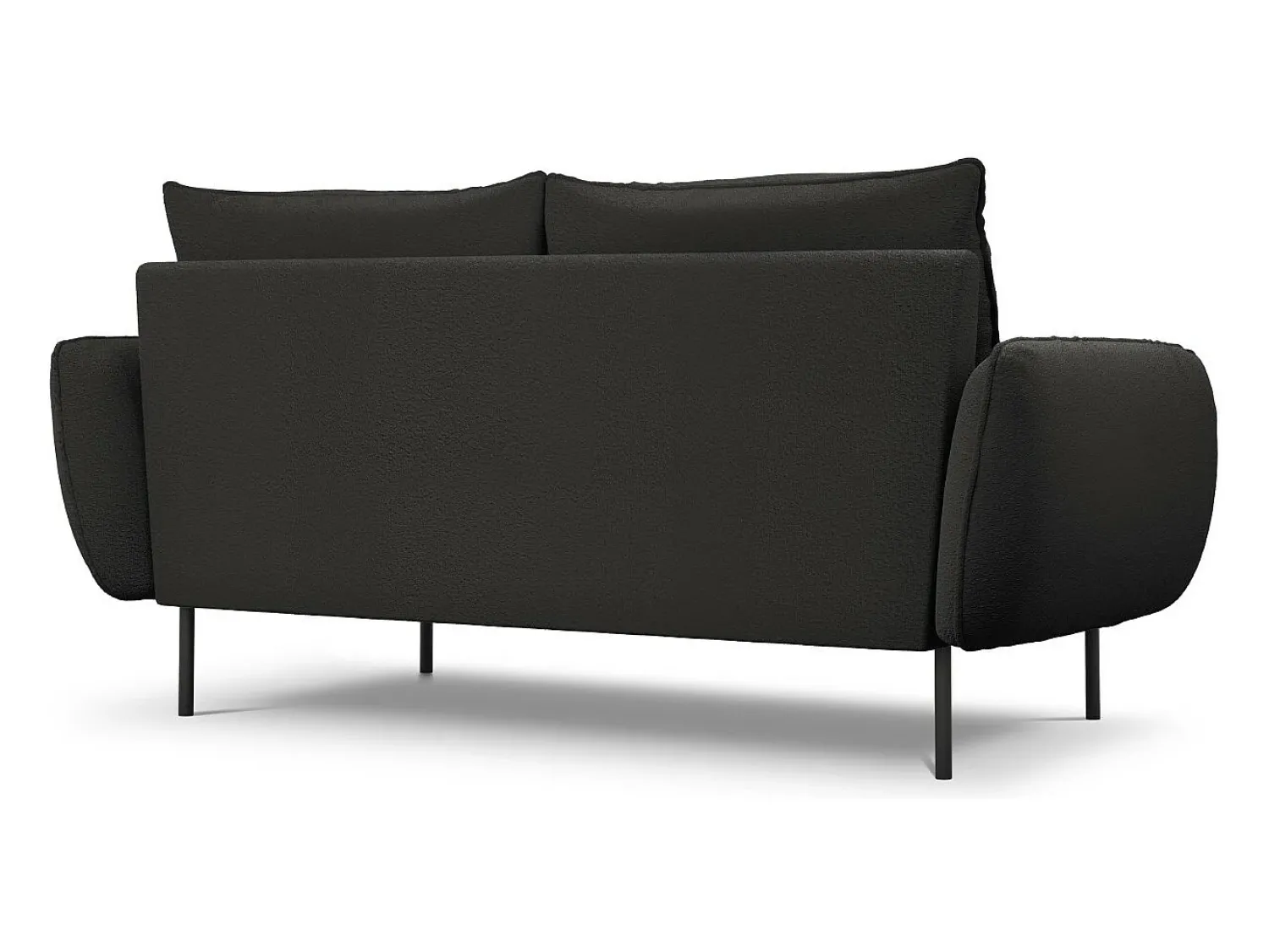 Cosmopolitan Design - Sofá "Vienna" 2 lugares em tecido bouclé - 160x92x95cm^ Sofá