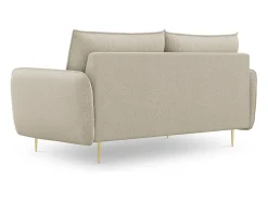 Sofá|Cosmopolitan Design - Sofá "Vienna" 2 lugares em tecido estrutural - 160x92x95cm Bege