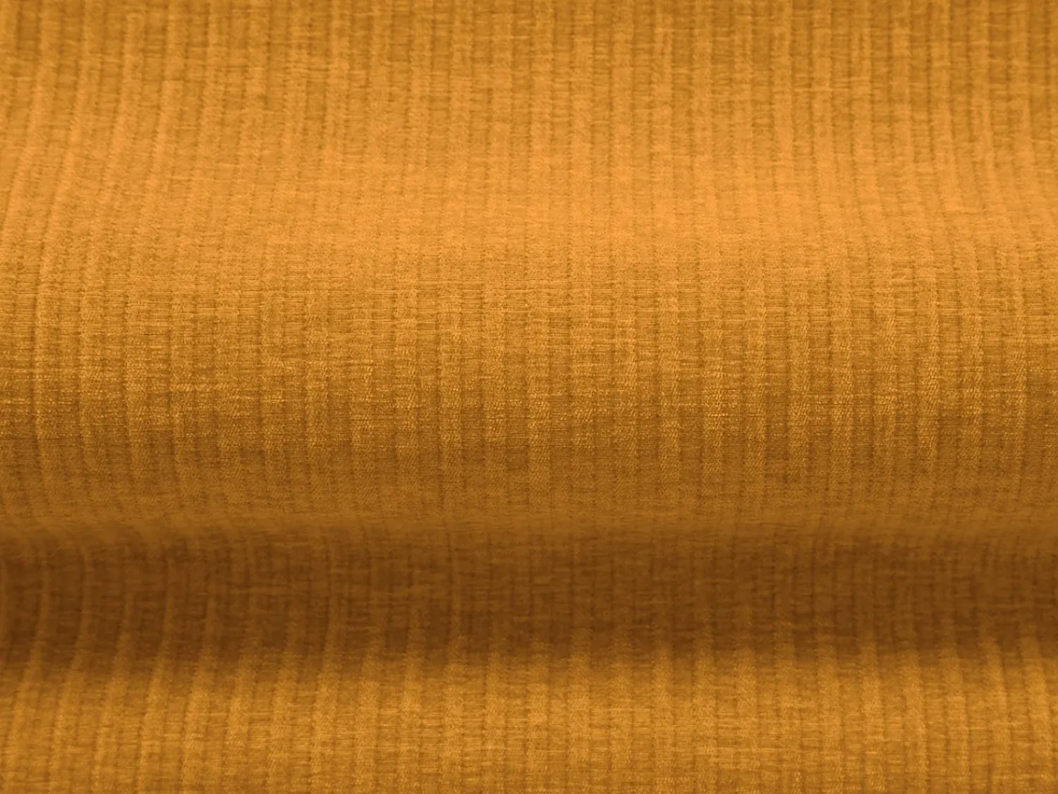 Cosmopolitan Design - Sofá de canto direito panorâmico "Arendal" 7 lugares em tecido chenille com efeito canelado mostarda - 364x262x70cm^ Sofá
