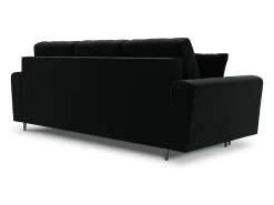 Cosmopolitan Design - Sofá-cama com compartimento de arrumação "Kyoto" 3 lugares em veludo - 235x100x88cm^ Sofá