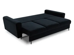 Cosmopolitan Design - Sofá-cama com compartimento de arrumação "Kyoto" 3 lugares em veludo - 235x100x88cm^ Sofá