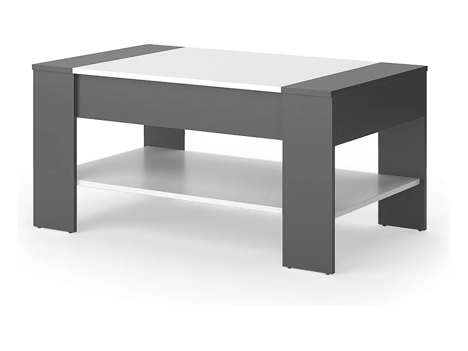 Mesa De Centro*Vicco Couchtisch antracite/branco 99.6x58.8x48.2 august Cinza antracite
