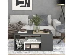 Mesa De Centro*Vicco Couchtisch antracite/branco 110x59x47 edgar Cinza antracite