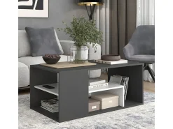 Mesa De Centro*Vicco Couchtisch antracite/branco 110x59x47 edgar Cinza antracite
