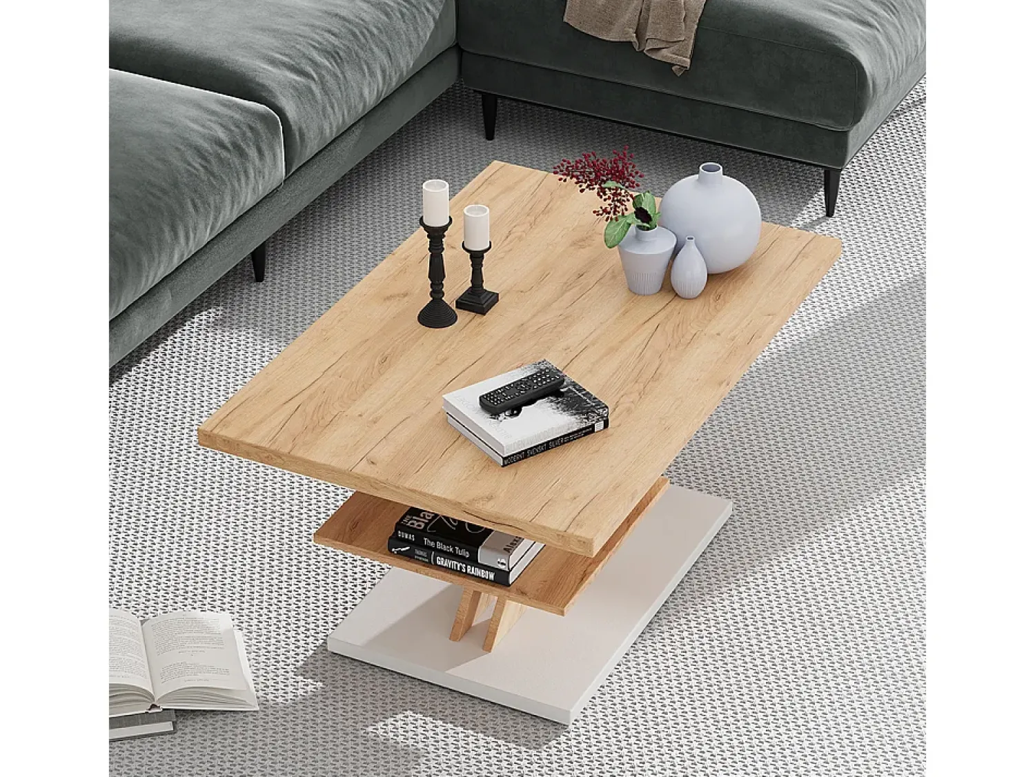 Mesa De Centro*Vicco Couchtisch 90x60x45 arivo Branco