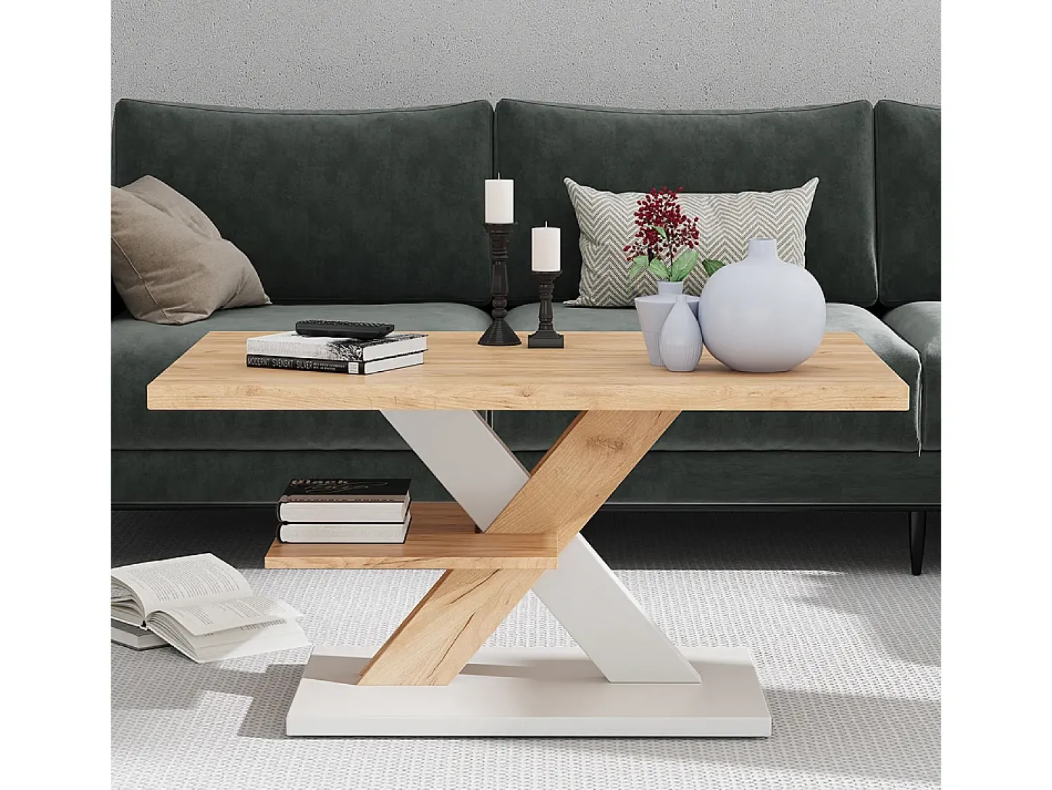 Mesa De Centro*Vicco Couchtisch 90x60x45 arivo Branco