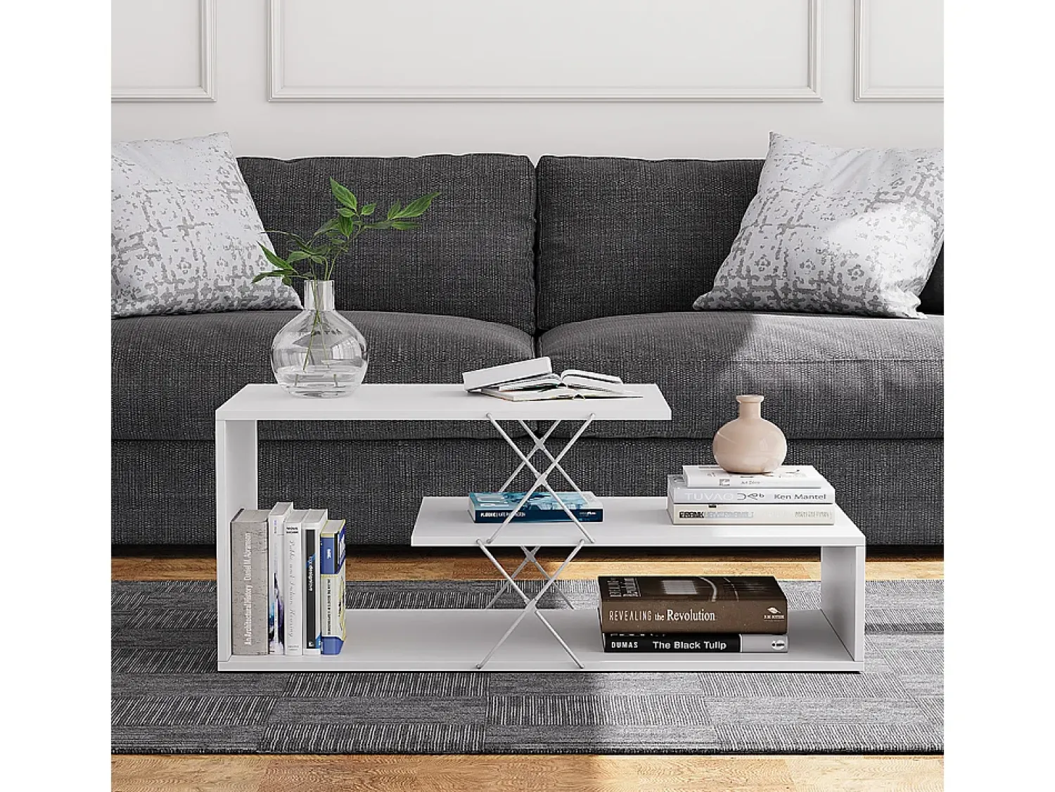 Discount Vicco Couchtisch 100x50x40.5 nario Branco