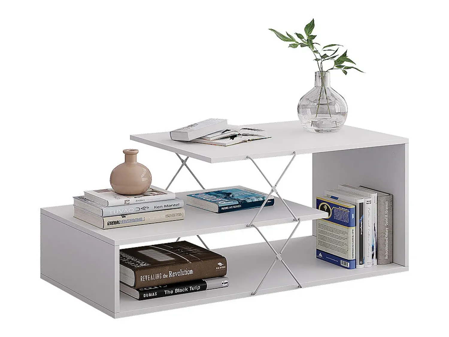 Discount Vicco Couchtisch 100x50x40.5 nario Branco