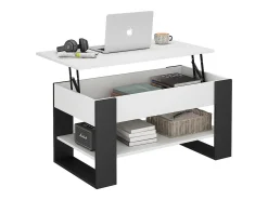 Vicco Couchtisch branco/antracite 92x51x47 lifto^ Mesa De Centro