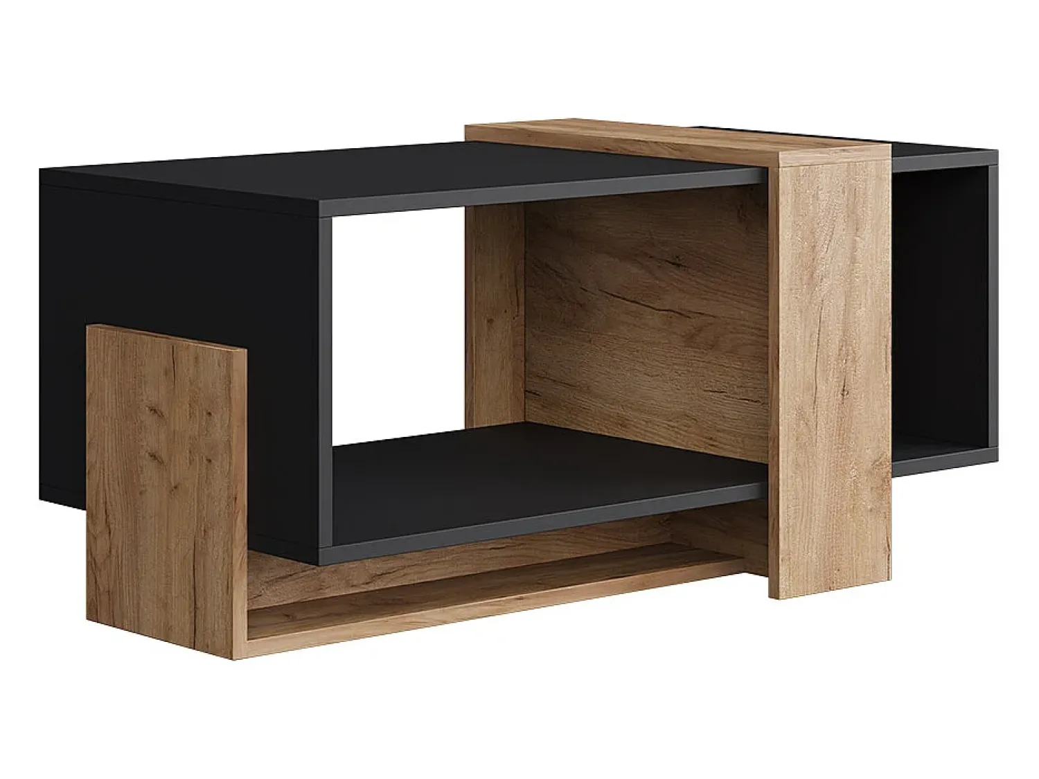 Mesa De Centro*Vicco Couchtisch carvalho antracite/goldkraft 91.8x49x45 aven Cinza antracite