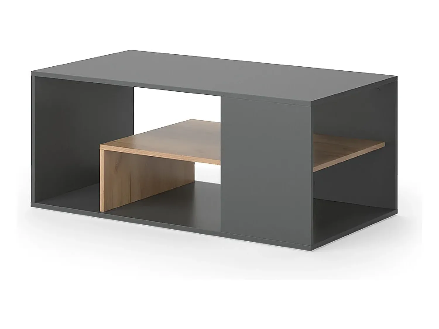 Mesa De Centro|Vicco Couchtisch carvalho antracite/goldkraft 110x59x47 edgar Cinza antracite