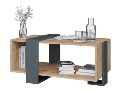 Vicco Couchtisch carvalho antracite/goldkraft 91.5x52x42.1 aven^ Mesa De Centro