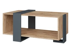 Vicco Couchtisch carvalho antracite/goldkraft 91.5x52x42.1 aven^ Mesa De Centro