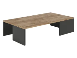Mesa De Centro|Vicco Couchtisch carvalho antracite/goldkraft 90x50x21.4 hardi Cinza antracite