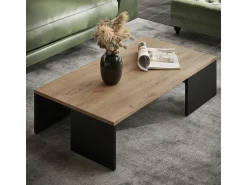 Mesa De Centro|Vicco Couchtisch carvalho antracite/goldkraft 90x50x21.4 hardi Cinza antracite