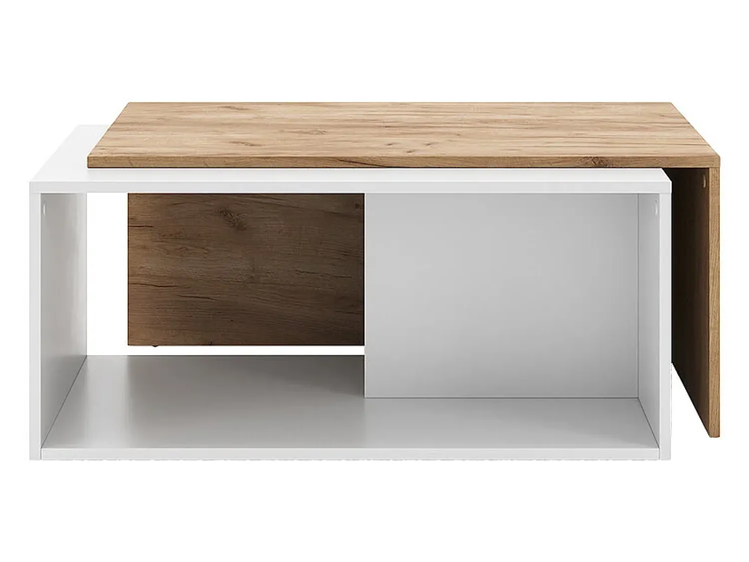 Clearance Vicco Couchtisch carvalho branco/dourado 90x48x40 paul Natural escuro