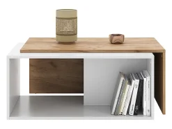 Clearance Vicco Couchtisch carvalho branco/dourado 90x48x40 paul Natural escuro