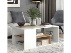 Vicco Couchtisch carvalho branco/dourado 110x59x47 edgar^ Mesa De Centro
