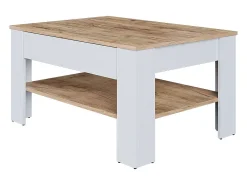Vicco Couchtisch carvalho branco/dourado 92.2x65x48 milan^ Mesa De Centro