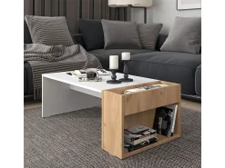 Vicco Couchtisch carvalho branco/dourado 95x49.4x34 chris^ Mesa De Centro