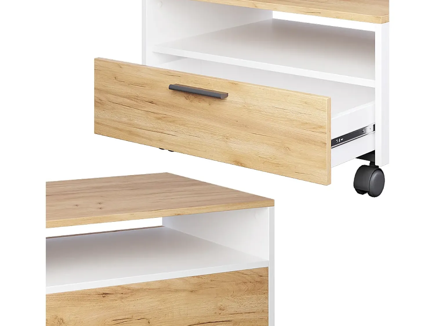 Hot Vicco Couchtisch carvalho branco/dourado 70x52.4x40 bibo Natural escuro