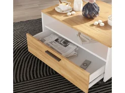 Hot Vicco Couchtisch carvalho branco/dourado 70x52.4x40 bibo Natural escuro