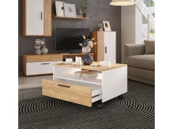 Hot Vicco Couchtisch carvalho branco/dourado 70x52.4x40 bibo Natural escuro