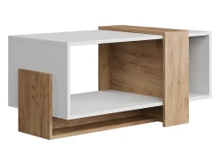Mesa De Centro|Vicco Couchtisch carvalho branco/dourado 91.8x49x45 aven Natural escuro