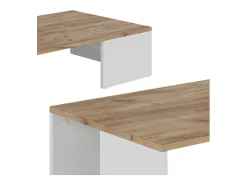 Best Vicco Couchtisch carvalho branco/dourado 90x50x21.4 hardi Natural escuro