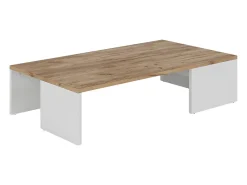 Best Vicco Couchtisch carvalho branco/dourado 90x50x21.4 hardi Natural escuro