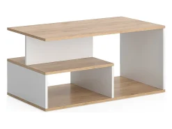 Mesa De Centro|Vicco Couchtisch carvalho goldkraft/branco 90x49.4x43.8 hasso Natural escuro