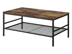 Mesa De Centro*Vicco Couchtisch carvalho goldkraft/ 106x60x45.5 fyrk Preto