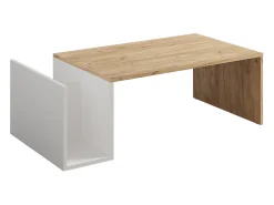 Sale Vicco Couchtisch carvalho goldkraft/branco 100x50x32.9 avento Natural escuro