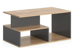 Mesa De Centro*Vicco Couchtisch carvalho goldkraft/antracite 90x49.4x43.8 hasso Natural escuro