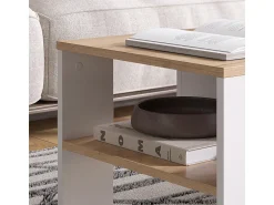 Mesa De Centro*Vicco Couchtisch carvalho goldkraft/branco 89.8x46.4x35.8 wilmut Natural escuro