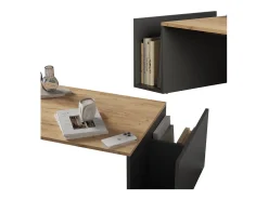 Mesa De Centro*Vicco Couchtisch carvalho goldkraft/antracite 100x50x32.9 avento Natural escuro