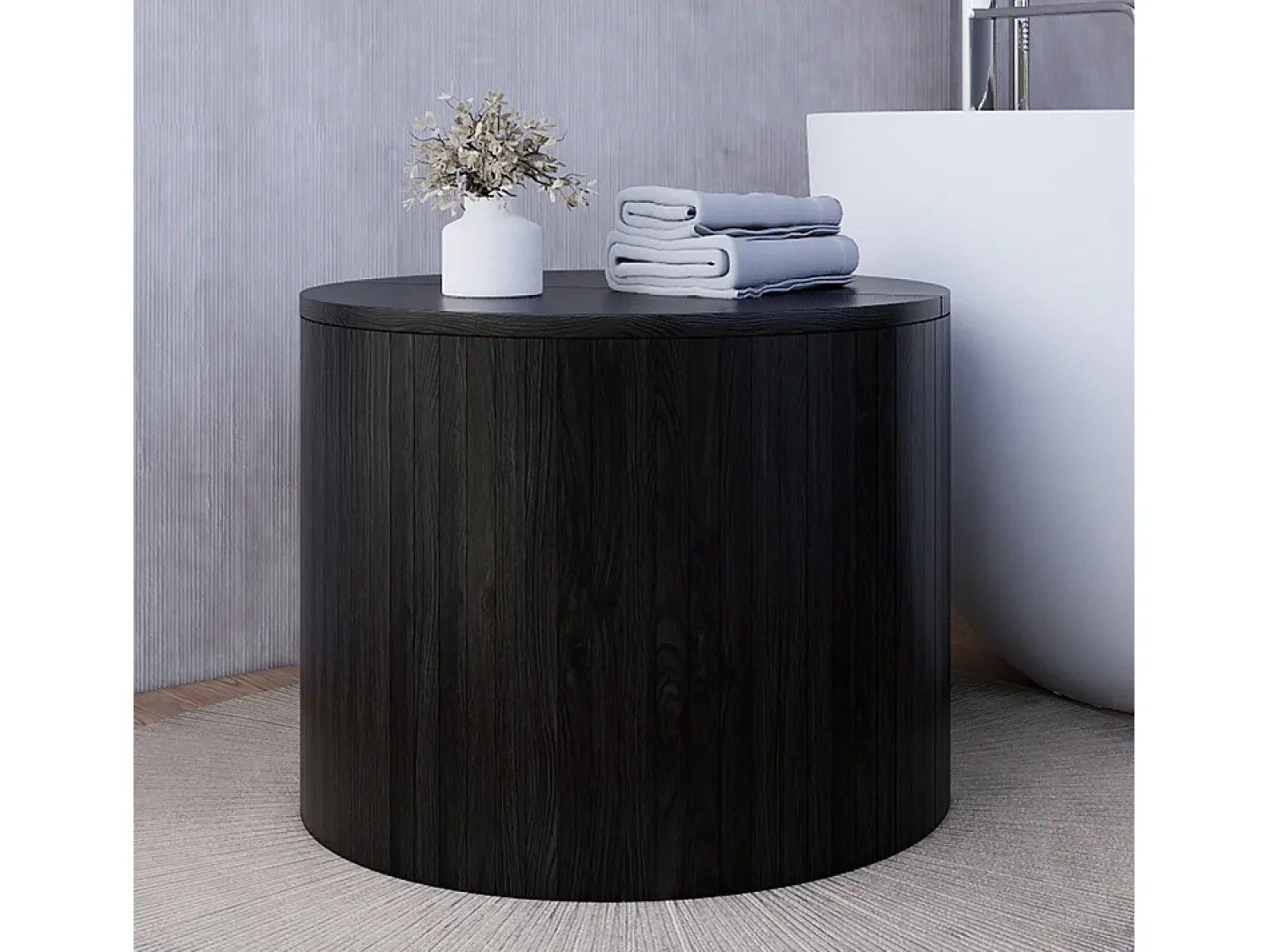 Mesa De Centro*Vicco Couchtisch carvalho/ 48x48x38 tavilo Preto
