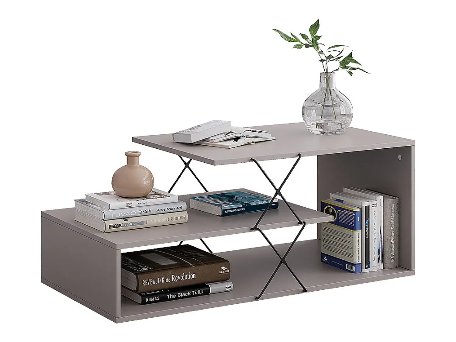 Vicco Couchtisch caxemira 100x50x40.5 nario^ Mesa De Centro