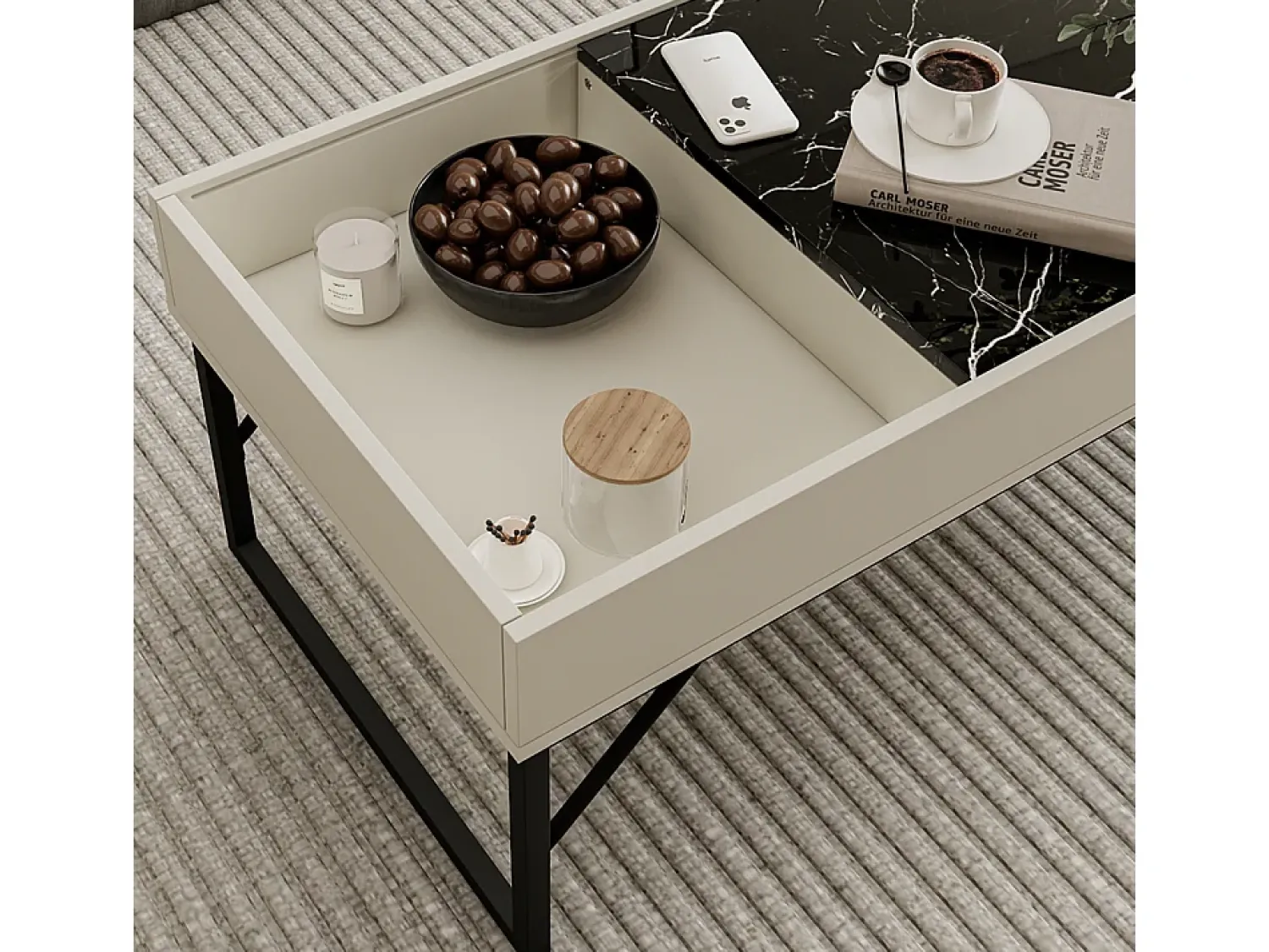 Vicco Couchtisch 105x50x40 lunero^ Mesa De Centro
