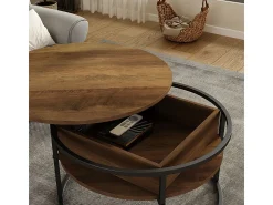 Mesa De Centro|Vicco Couchtisch madeira 77x77x52 marlo Natural claro